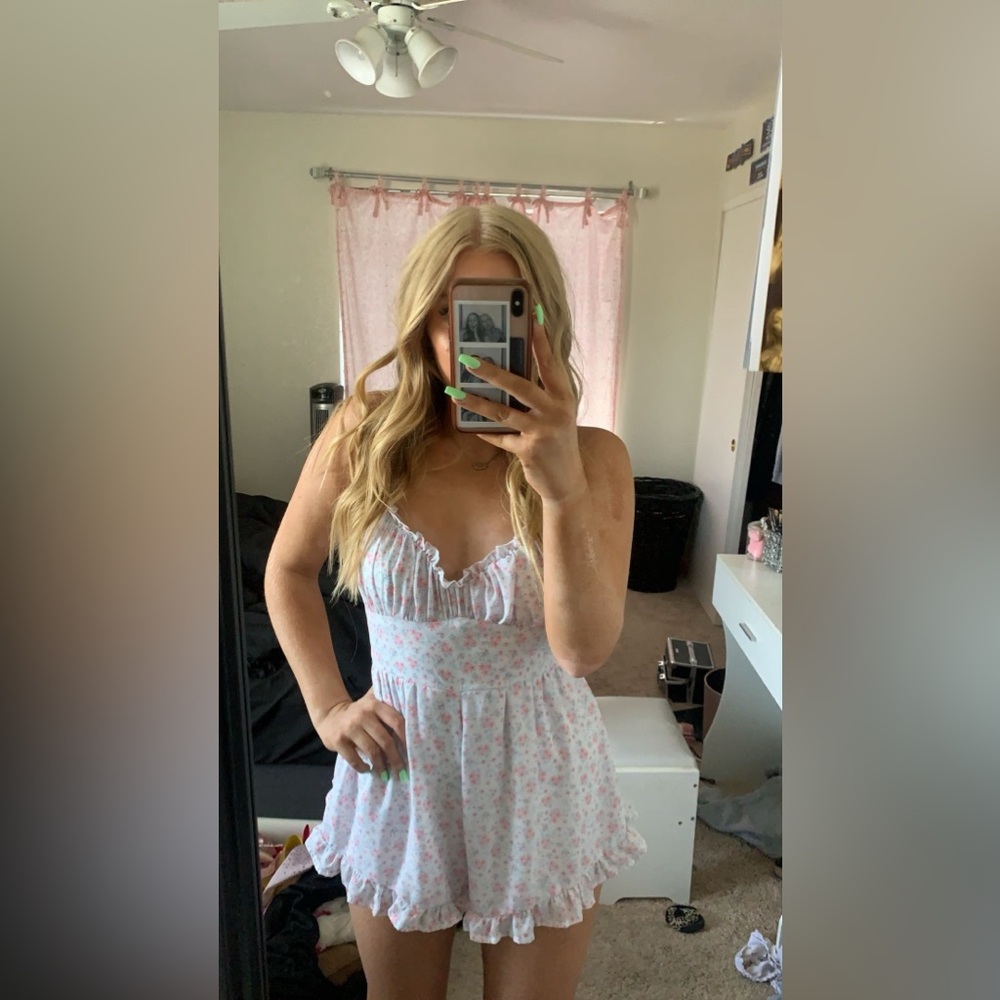 not sure on brand, but adorable romper!!
